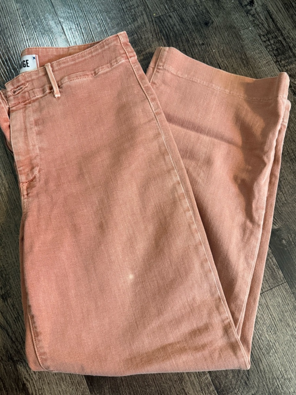Paige Rusty Rose Straight Leg Jeans
